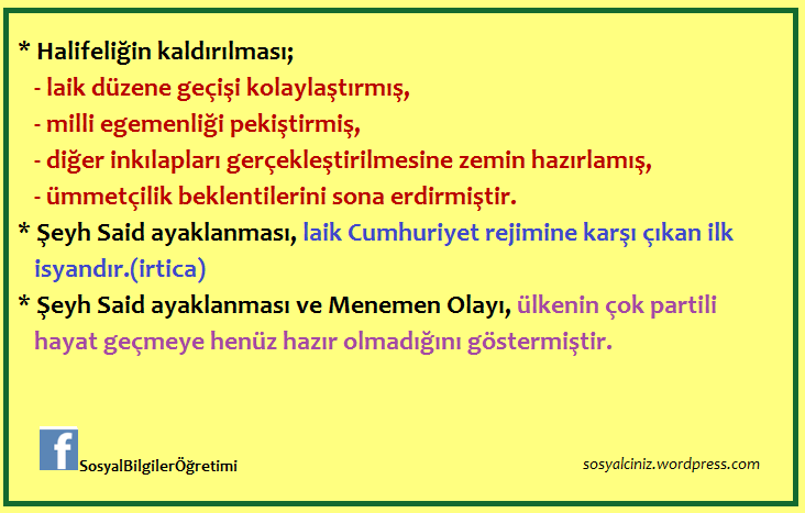 Çağdaş Türkiye Yolunda Adımlar Genel Özellikler-3