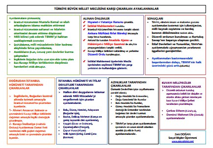 TBMM’ye Karşı Ayaklanmalar