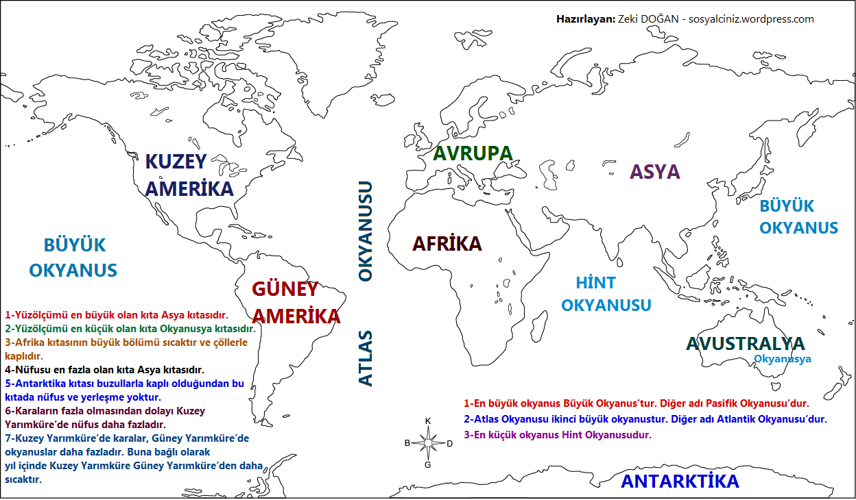 Kıtalar ve Okyanuslar