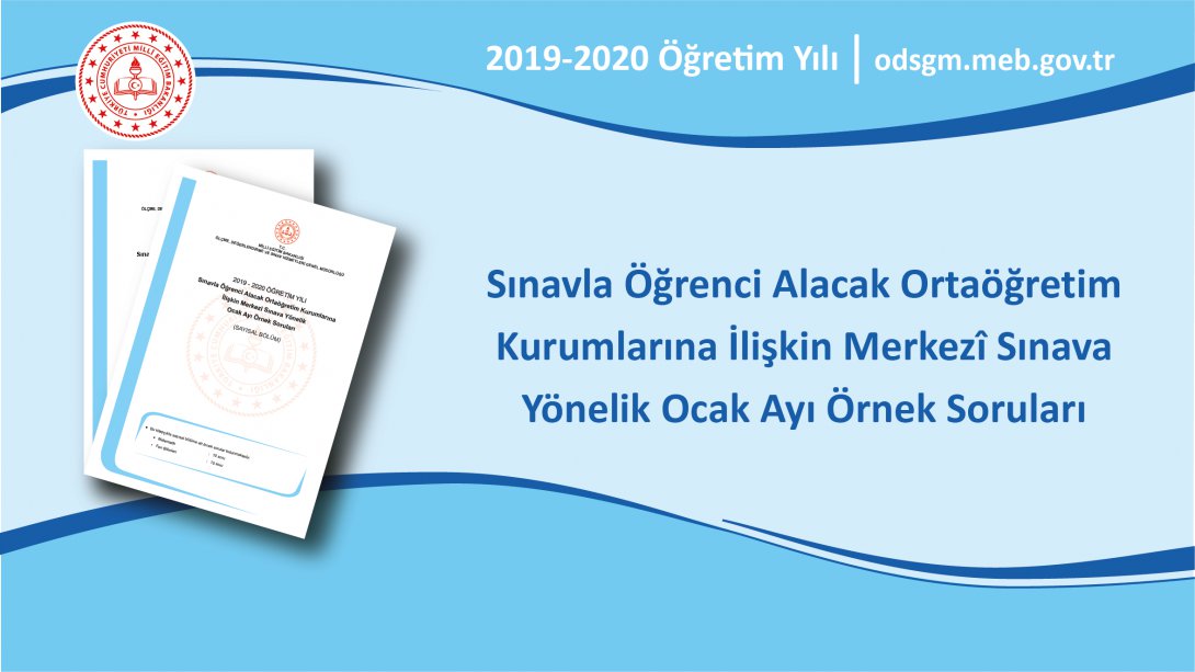 2020 Ocak Ayı MEB LGS Örnek Soruları