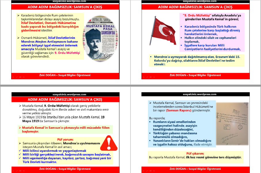 T.C. İnkılap Tarihi 2.Ünite Milli Uyanış 2.Fasikül