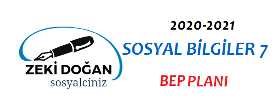 2020-2021 Sosyal Bilgiler 7 BEP Planı