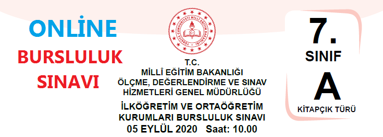 Sosyal Bilgiler 7 2020 Bursluluk Sınavı Online
