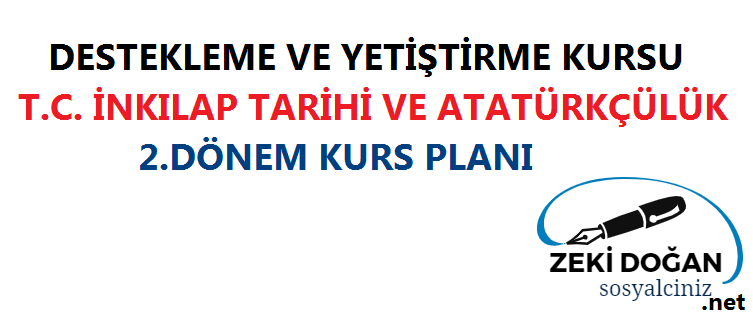 T.C. İnkılap Tarihi Güncel DYK Planı (2.Dönem)