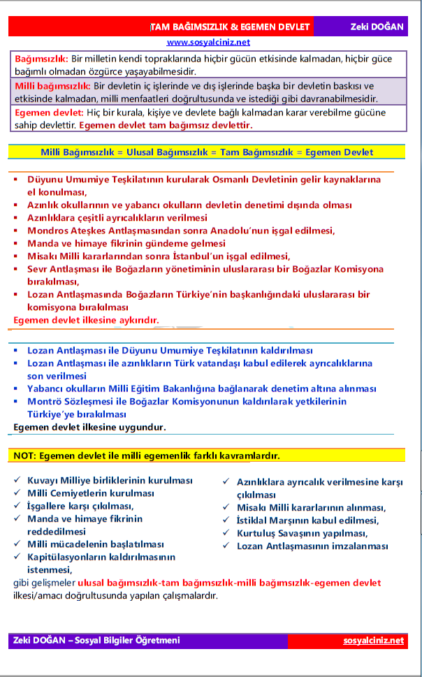 Egemen Devlet Nedir?