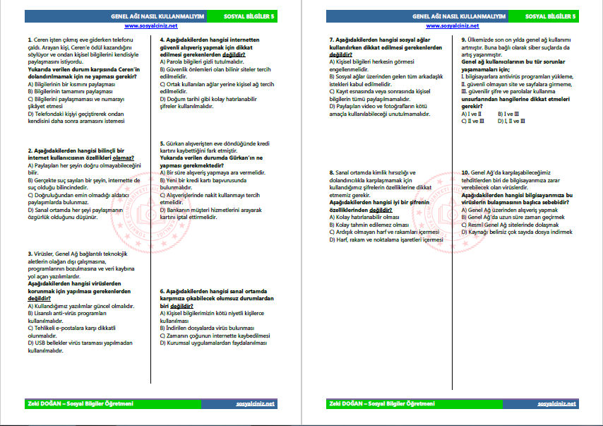 Genel Ağı Nasıl Kullanmalıyım Test