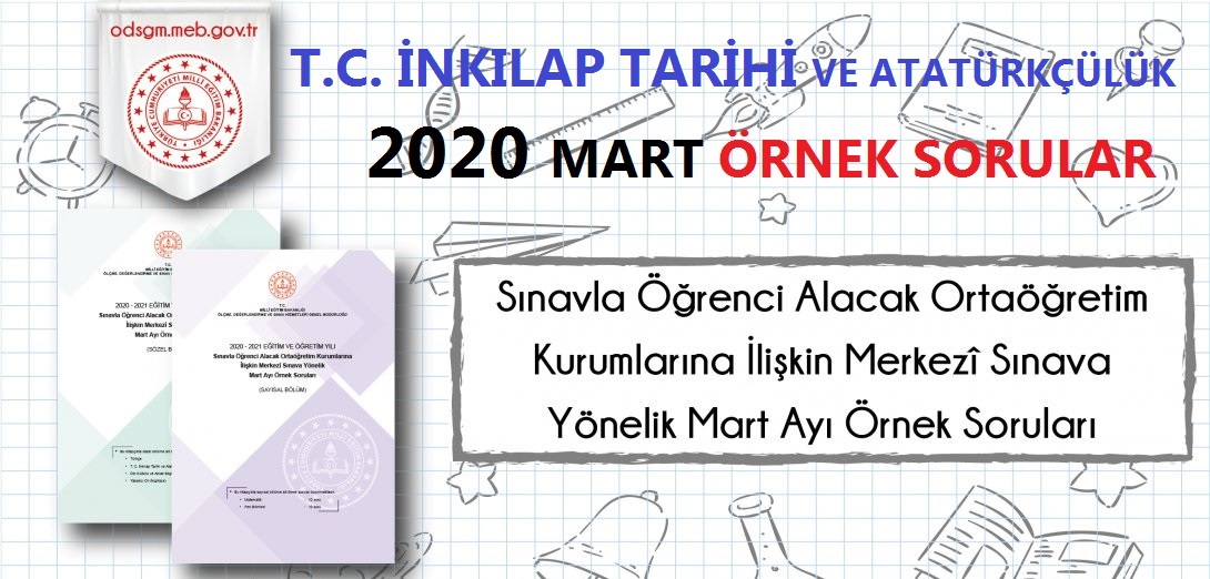 T.C. İnkılap Tarihi 2021 Mart Örnek Sorular