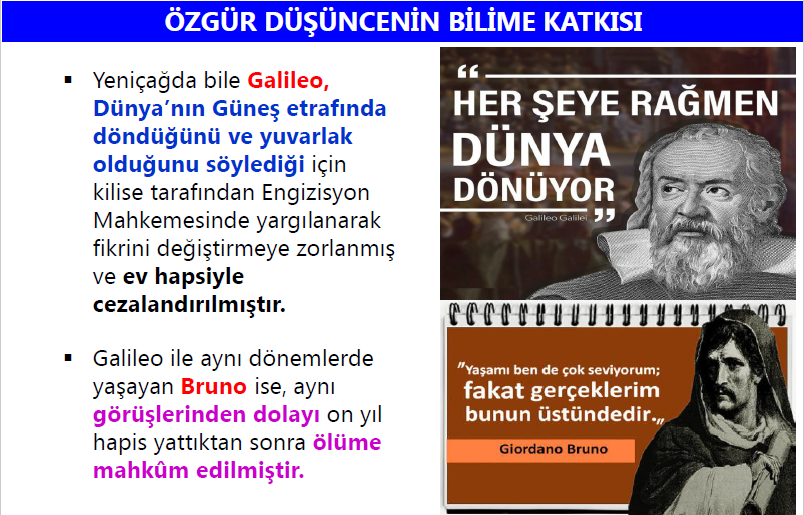 Özgür Düşüncenin Bilime Katkısı