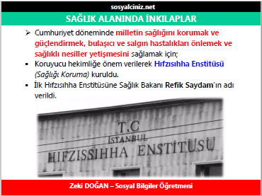 Sağlık Alanında İnkılap-Bir Cumhuriyet Kenti
