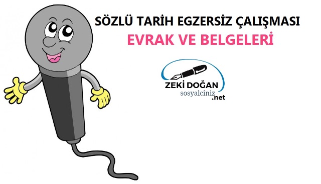 Sözlü Tarih Egzersiz Çalışması Belgeleri