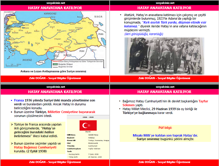 Hatay Anavatana Katılıyor