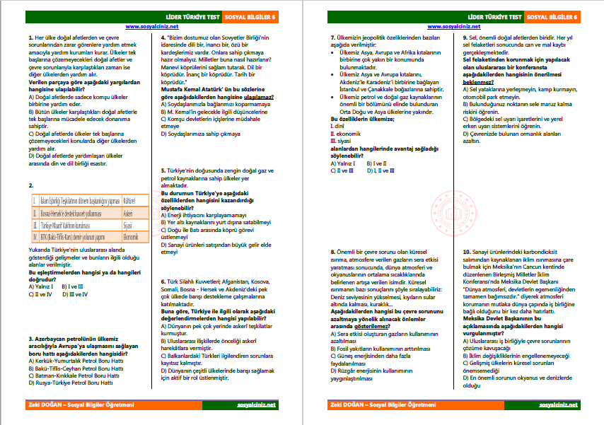 Türkiye Beklenilendir Test-1