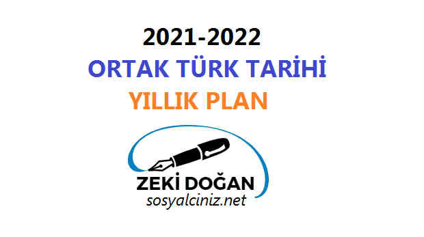 2021-2022 Ortak Türk Tarihi Yıllık Plan