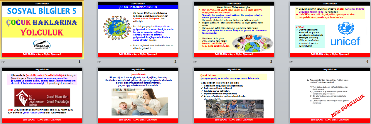 Çocuk Haklarına Yolculuk Sunu