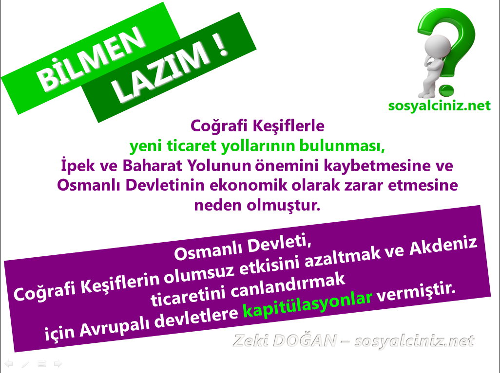 Coğrafi Keşiflerin Osmanlı Devletine Etkisi