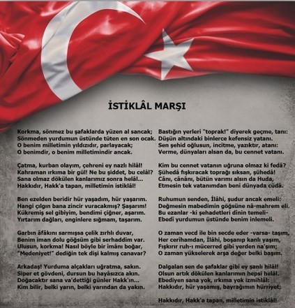 İstiklal Marşının Kıta Kıta Açıklaması