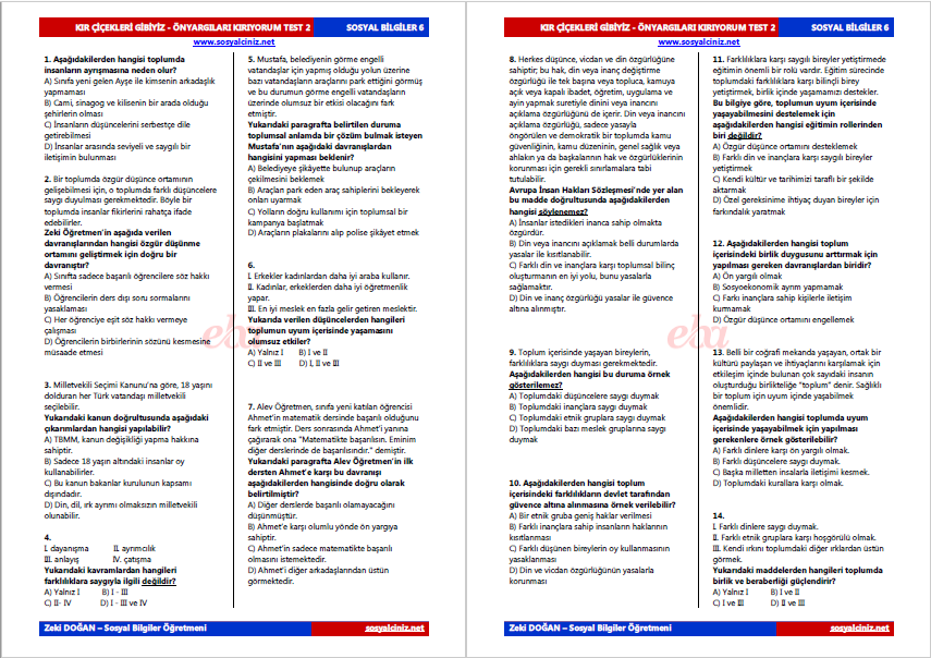 Kır Çiçekleri Gibiyiz Test 2