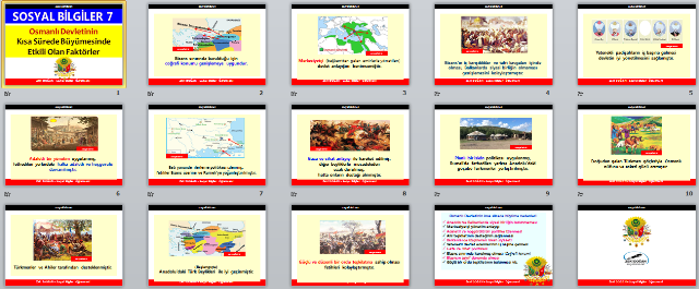 Osmanlı Devletinin Kısa Sürede Büyümesini Sağlayan Faktörler Sunu