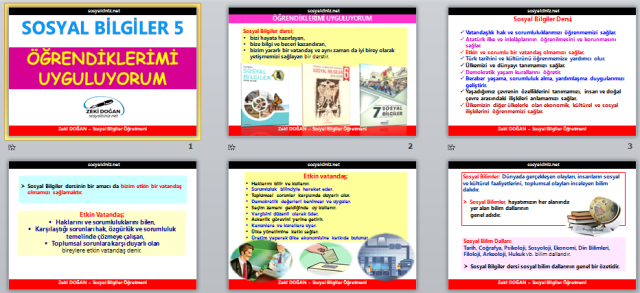 Öğrendiklerimi Uyguluyorum Sunu