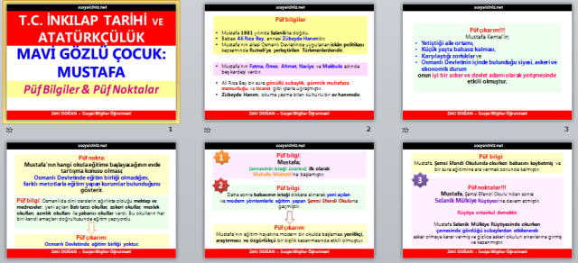 Mustafa Kemal Okulda Sunu