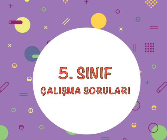 Ekim 2021 5.Sınıf MEB Çalışma Soruları