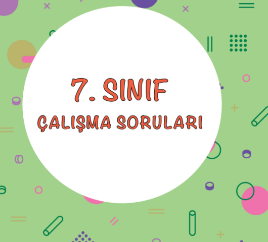 Ekim 2021 7.Sınıf MEB Çalışma Soruları