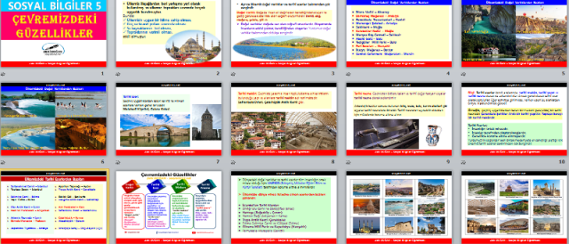 Çevremizdeki Güzellikler Güzel Ülkem Sunu