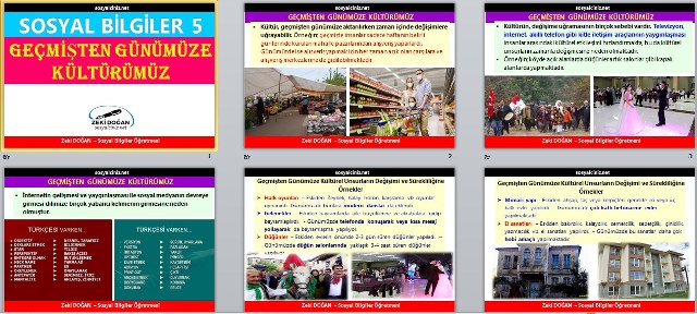 Geçmişten Günümüze Kültürümüz Sunu