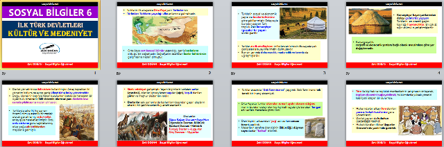 İlk Türk Devletlerinde Kültür ve Medeniyet Sunu