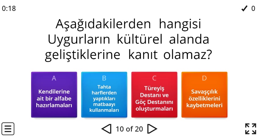 İlk Türk Devletleri Online Test