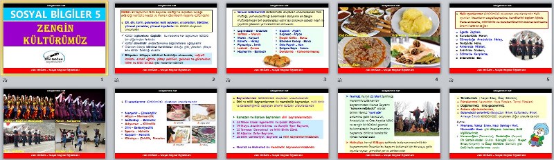 Zengin Kültürümüz Sunu