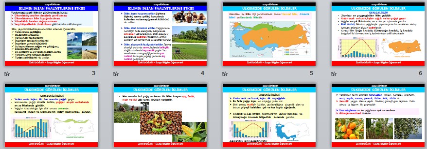 İklimin İnsan Faaliyetlerine Etkisi Sunu