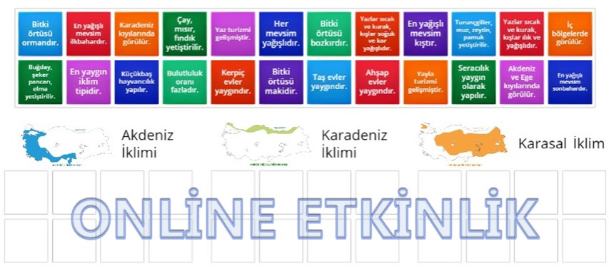 Ülkemizde Görülen İklimlerin Özellikleri