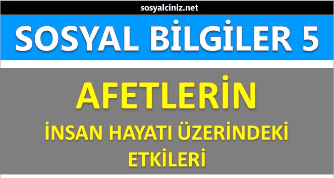 Afetlerin Toplum Hayatı Üzerindeki Etkileri Sunu