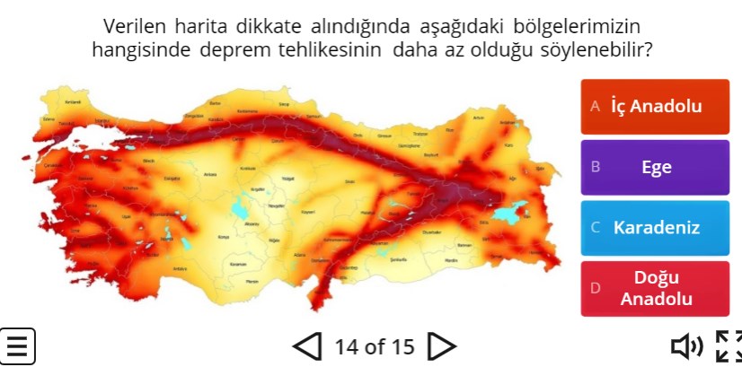 Doğal Afetler Online Test