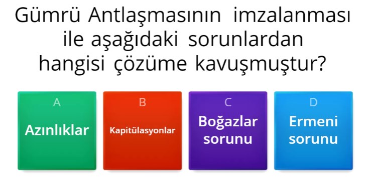 Doğu ve Güney Cepheleri Online Test