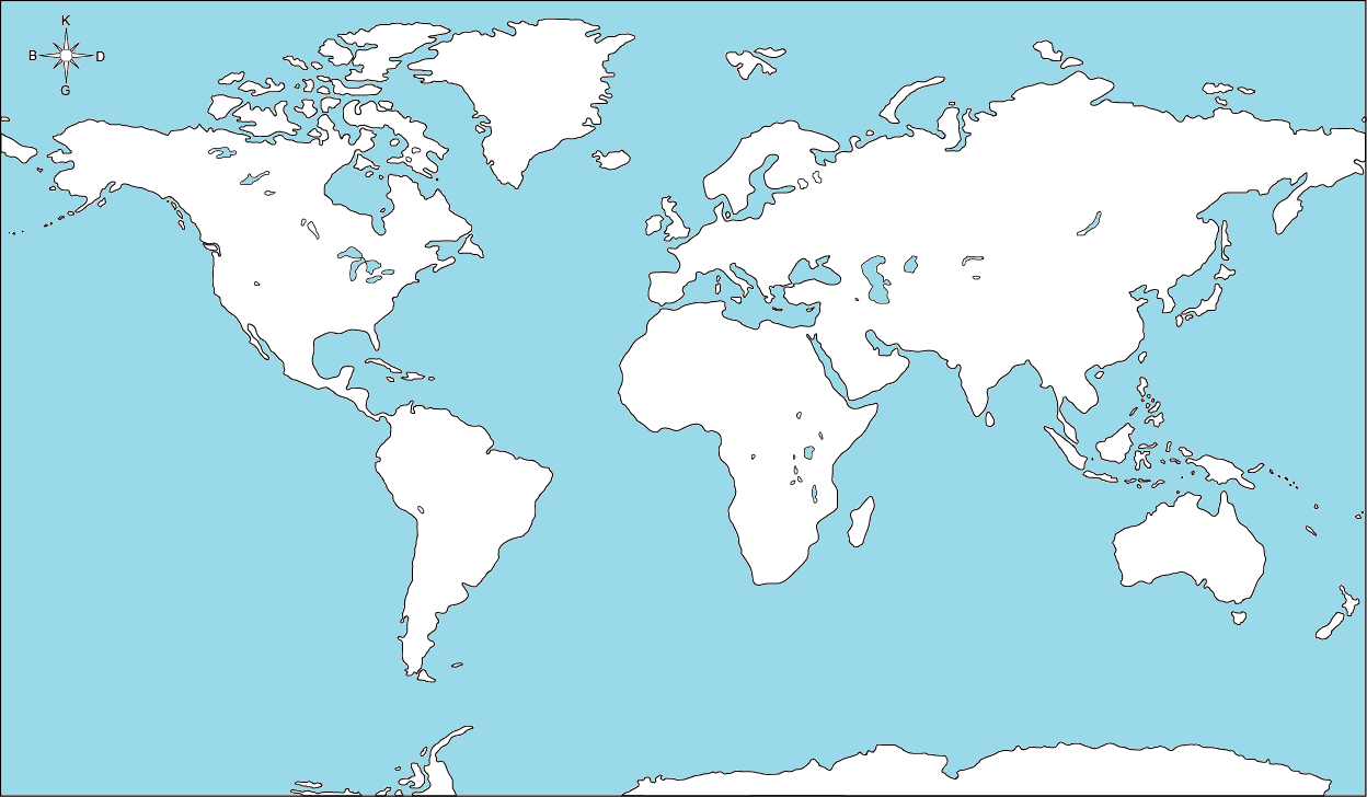 Dünya Haritası (Dilsiz)