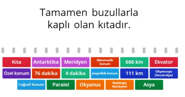 Dünyanın Neresindeyim Eşleşme Etkinliği