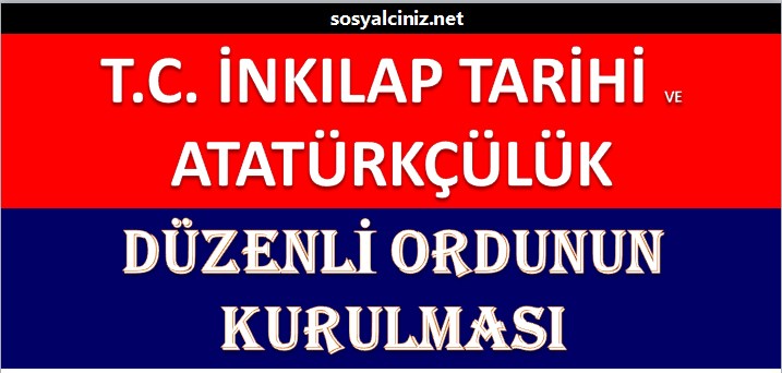 Düzenli Ordunun Kurulması Sunu