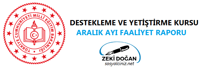 DYK Aralık Aylık Faaliyet Raporu