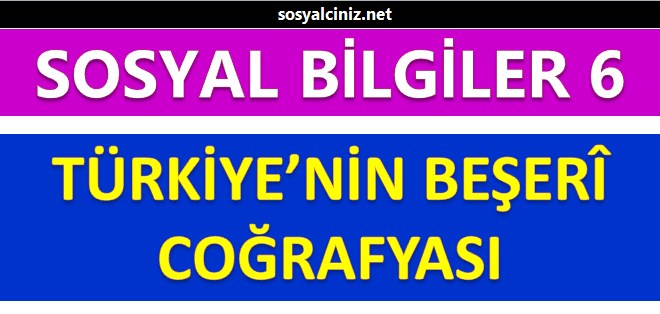 Türkiye’nin Beşeri Coğrafyası Sunu