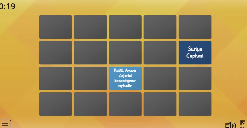 Birinci Dünya Savaşında Cepheler Eşleşen Çiftleri Bul Oyunu