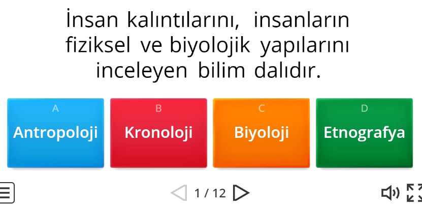 Hayatımızdaki Sosyal Bilimler Online Test