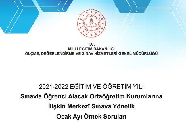 Ocak Ayı LGS Örnek Soruları