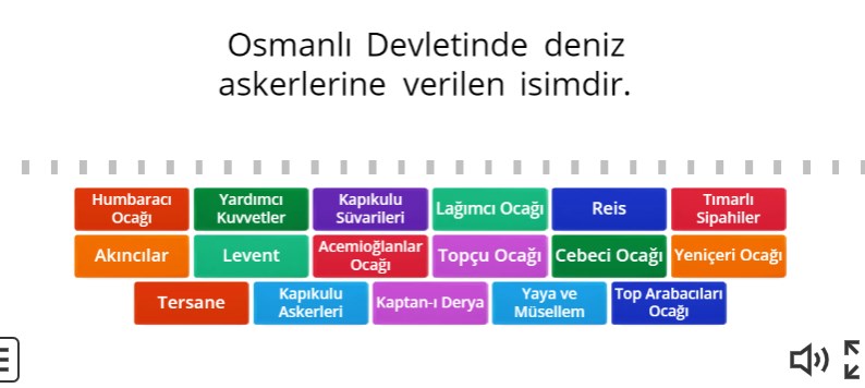 Osmanlı Devletinde Ordu Online Eşleştirme