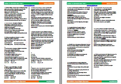 Doğru ve Güvenilir Bilgiye Nasıl Ulaşılır Test 1