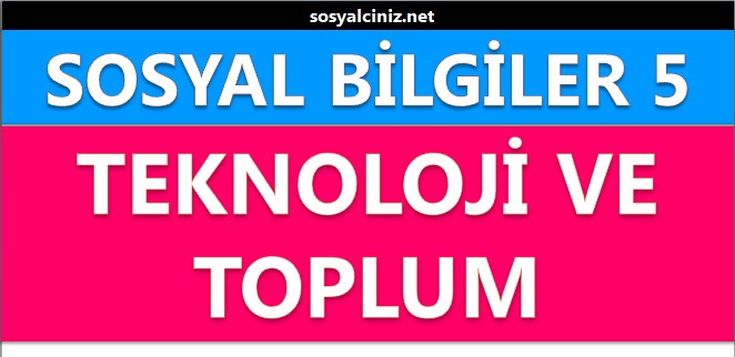 Teknoloji ve Toplum Sunu