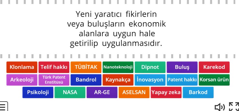 Sosyal Bilgiler 6 Bilim Teknoloji ve Toplum Online Eşleştirme