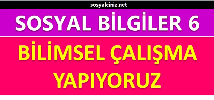 Bilimsel Çalışma Yapıyoruz Sunu