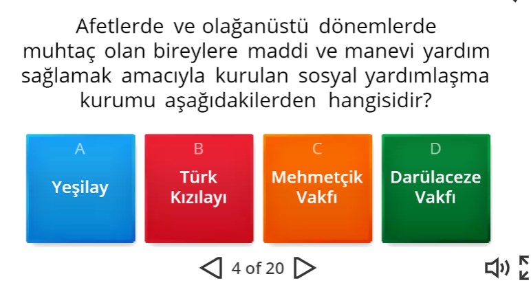 Sosyal Bilgiler 6 Birey ve Toplum Online Test